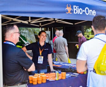 Bio-One of Glendale decontamination and biohazard cleaning team supports local businesses